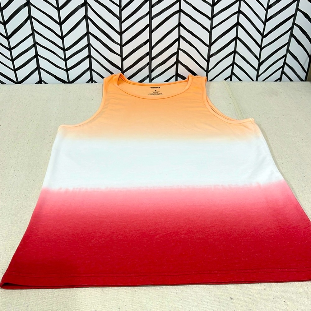 🌷3 Tops for $18 - NWOT Sonoma Supersoft, 3 Color Ombré Fade Tank Top, Sz. S